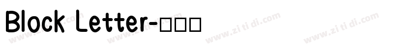Block Letter字体转换